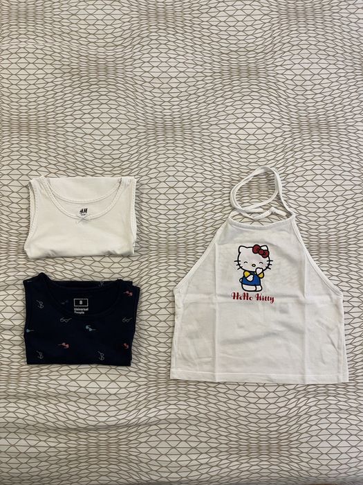 Kit roupa de verão para menina com 6/8 anos