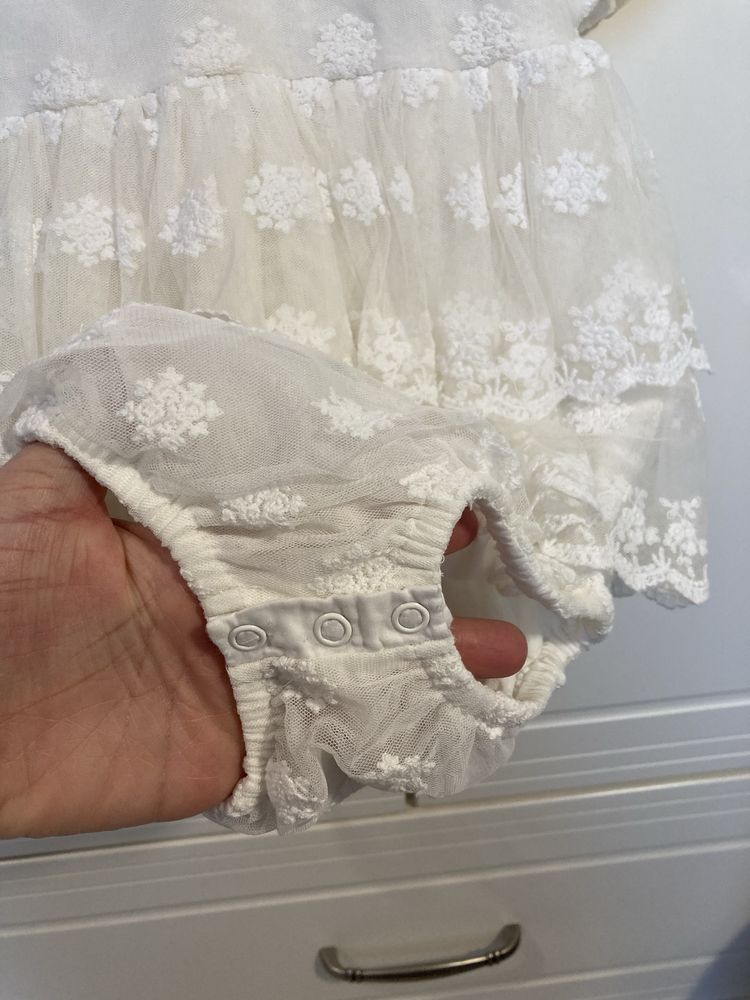 Sukienka / body na chrzest, roczek, specjalną okazję NEXT