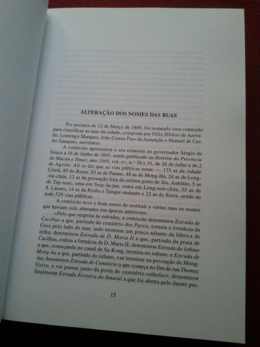 P. Manuel Teixeira-Toponínia de Macau-Volume I-1997