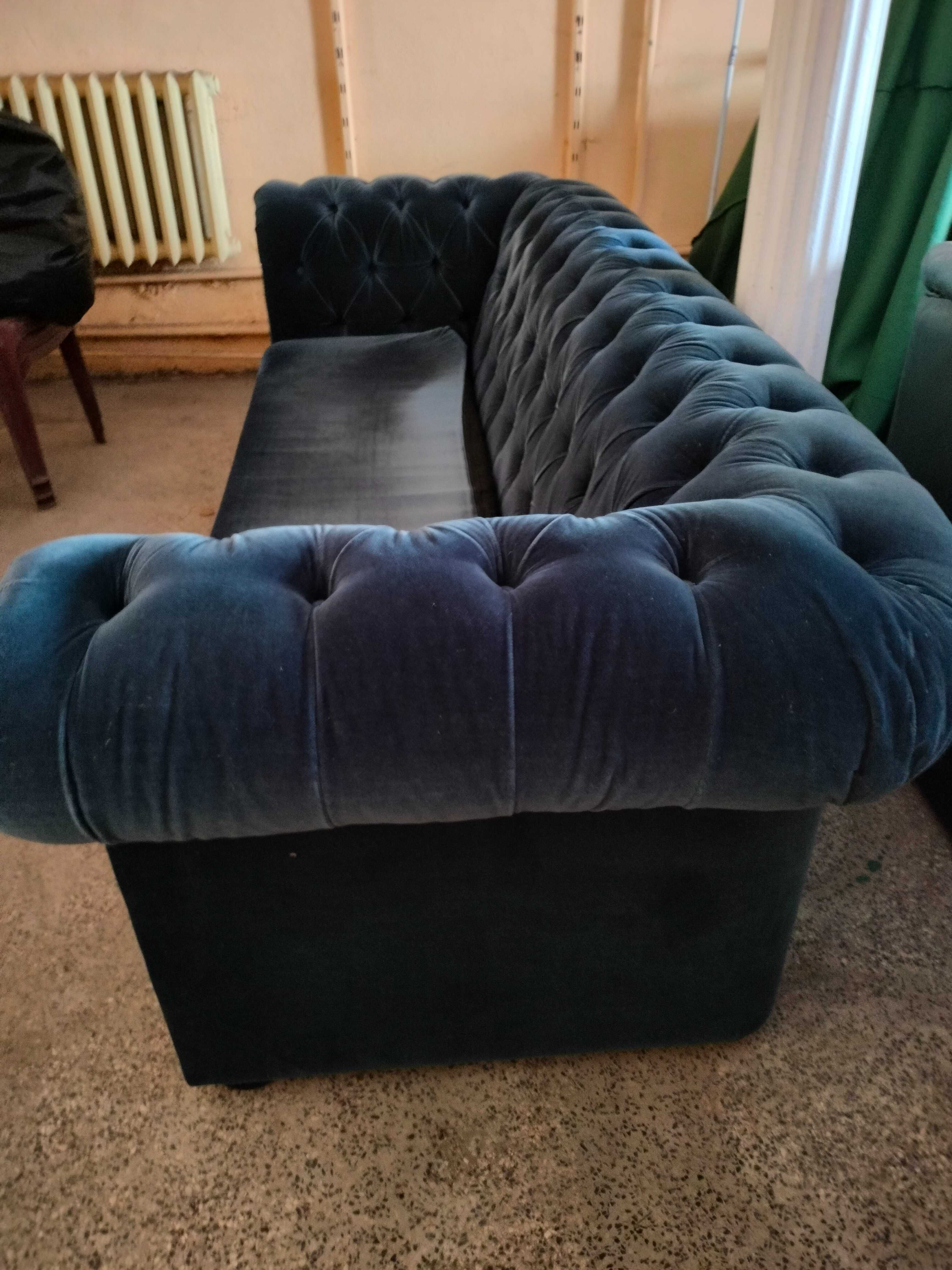 teraz niebieska sofa chesterfield jeszcze taniej!!!