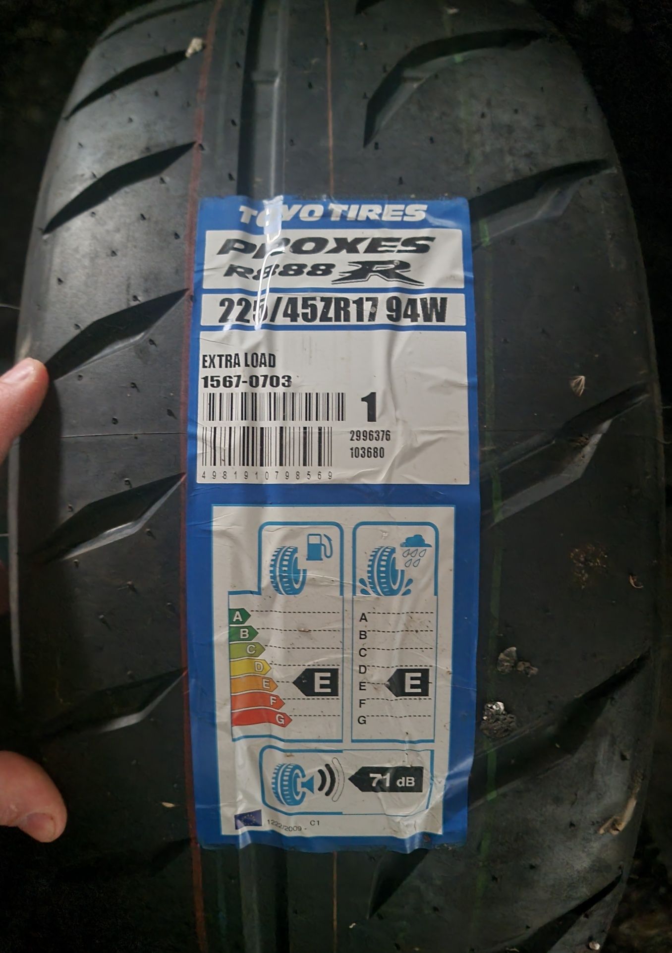 4x Opony - Toyo Proxes R888R - Komplet dla Lotus Elise Exige