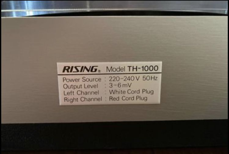 Gira-discos vinil Rising TH-1000 plinto de madeira Marantz Rotel