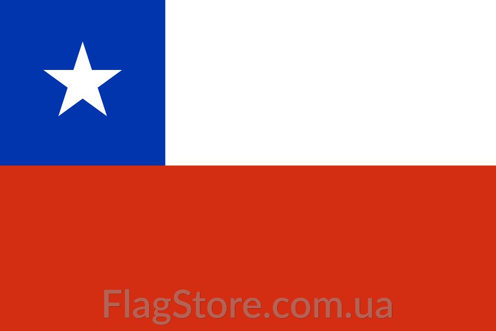 Чилийский флаг Чили 150*90см чілійський прапор Чілі/Чилі Flag of Chile