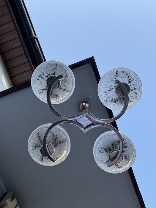 Zyrandol art deco. Czechoslowacja. Prl