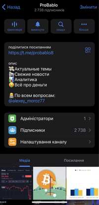 Telegram канал (3000 прдписчиков)