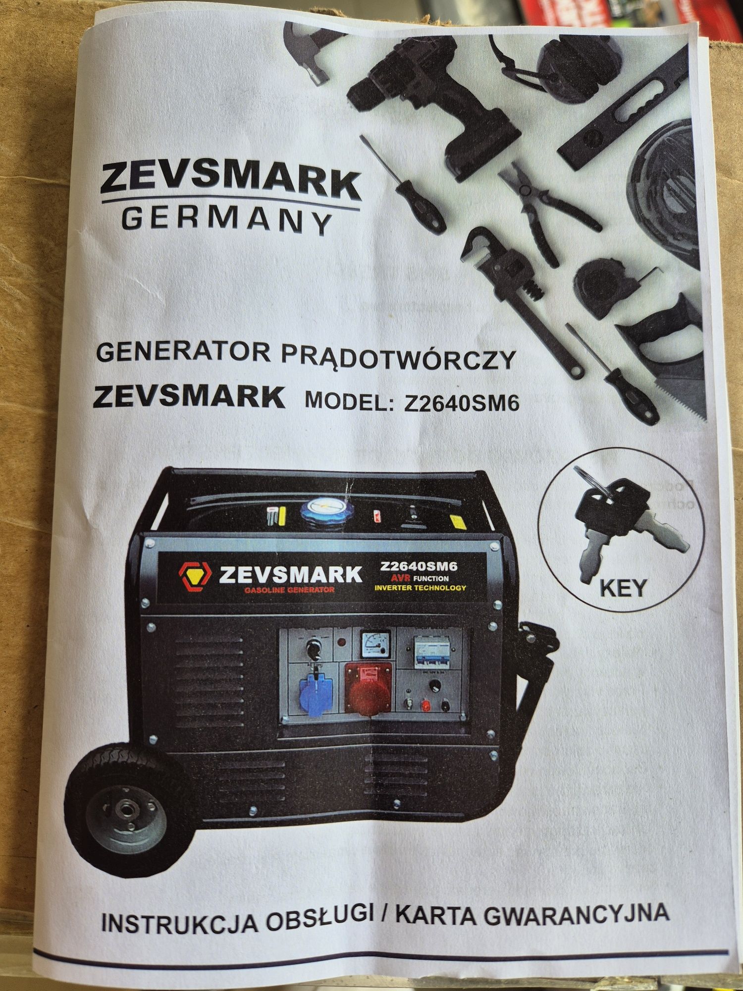 Agregat prądotwórczy 7,1kW NOWY na gwarancji