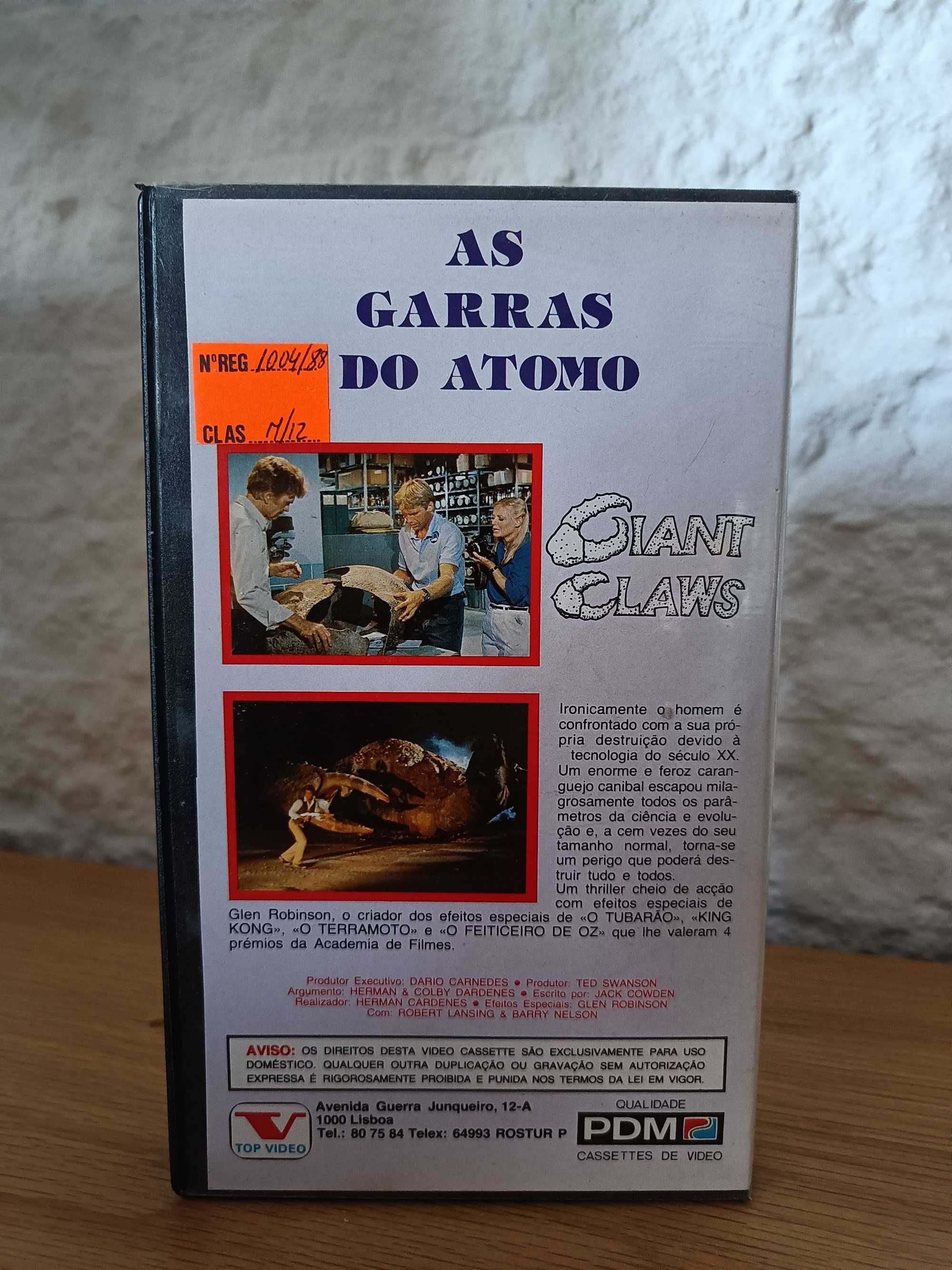 Filme VHS As Garras do Atomo (Giant Claws)