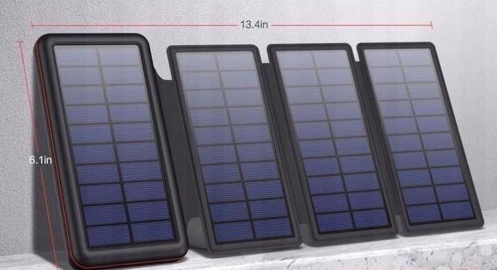 Powerbank solarny turystyczny 26800 mAh, odczepiane moduły PROMOCJA