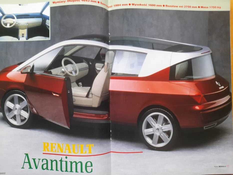 RENAULT Megane, Scenic, Kangoo, Avantime, Clio magazyn 1999