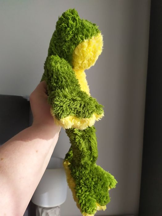 Żaba duża maskotka pluszak przytulanka zielona