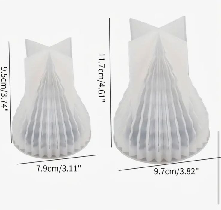 Dwie formy silikonowe choinki / forma silikonowa choinka mała i duża