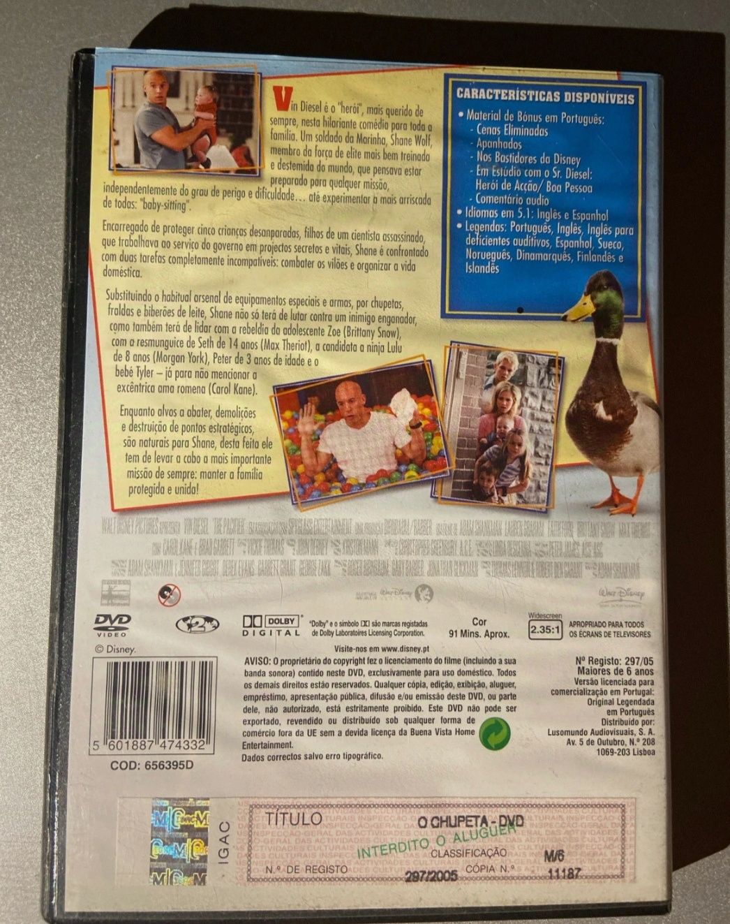 DVD o chupeta - vin diesel