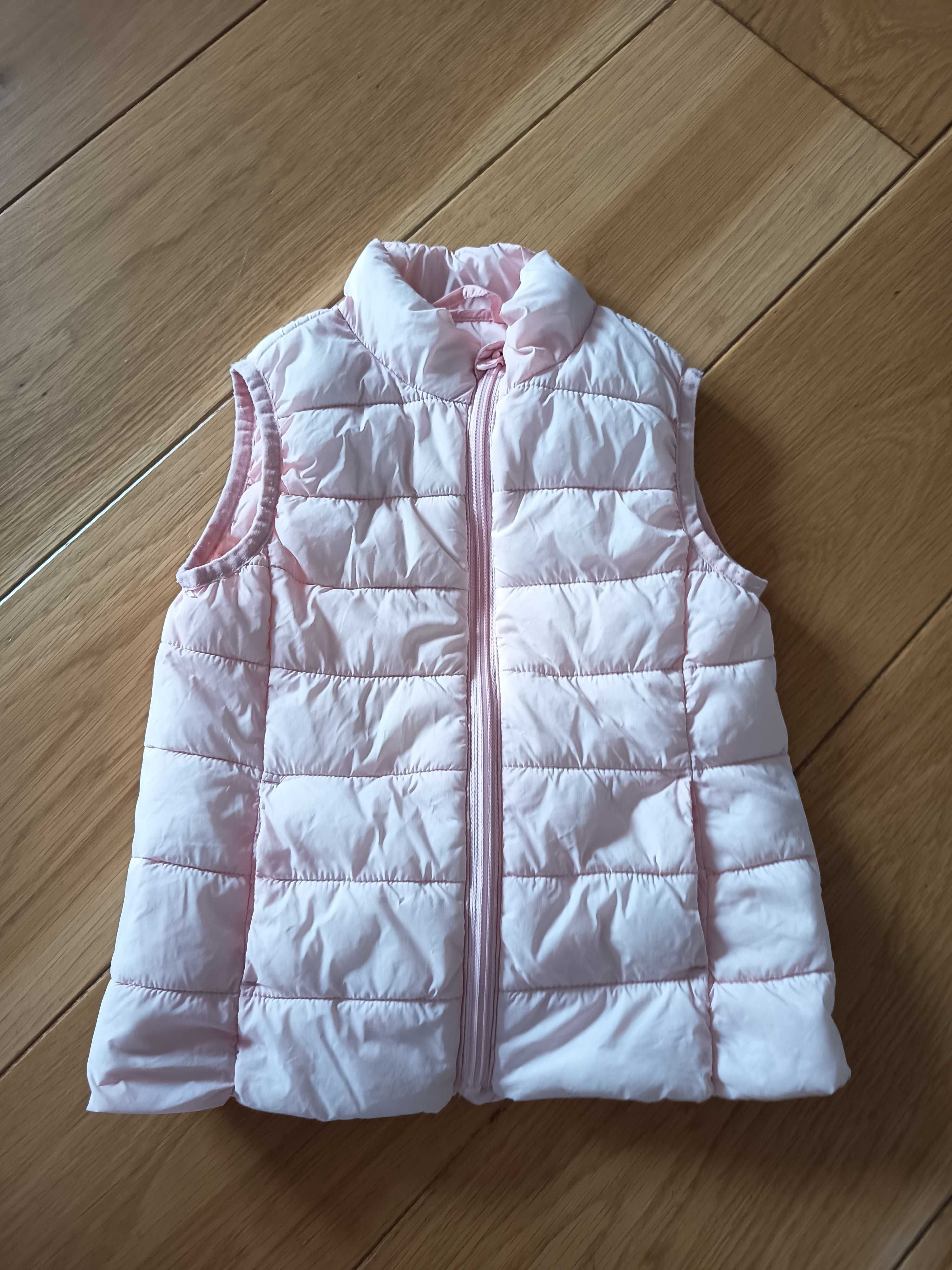 Dunnes Stores kamizelka puchowa pudrowy róż 104 cm 3-4 lata