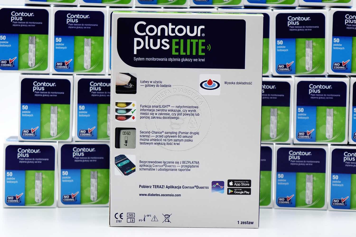 1 x Glukometr – CONTOUR PLUS ElitE + Paski CONTOUR PLUS