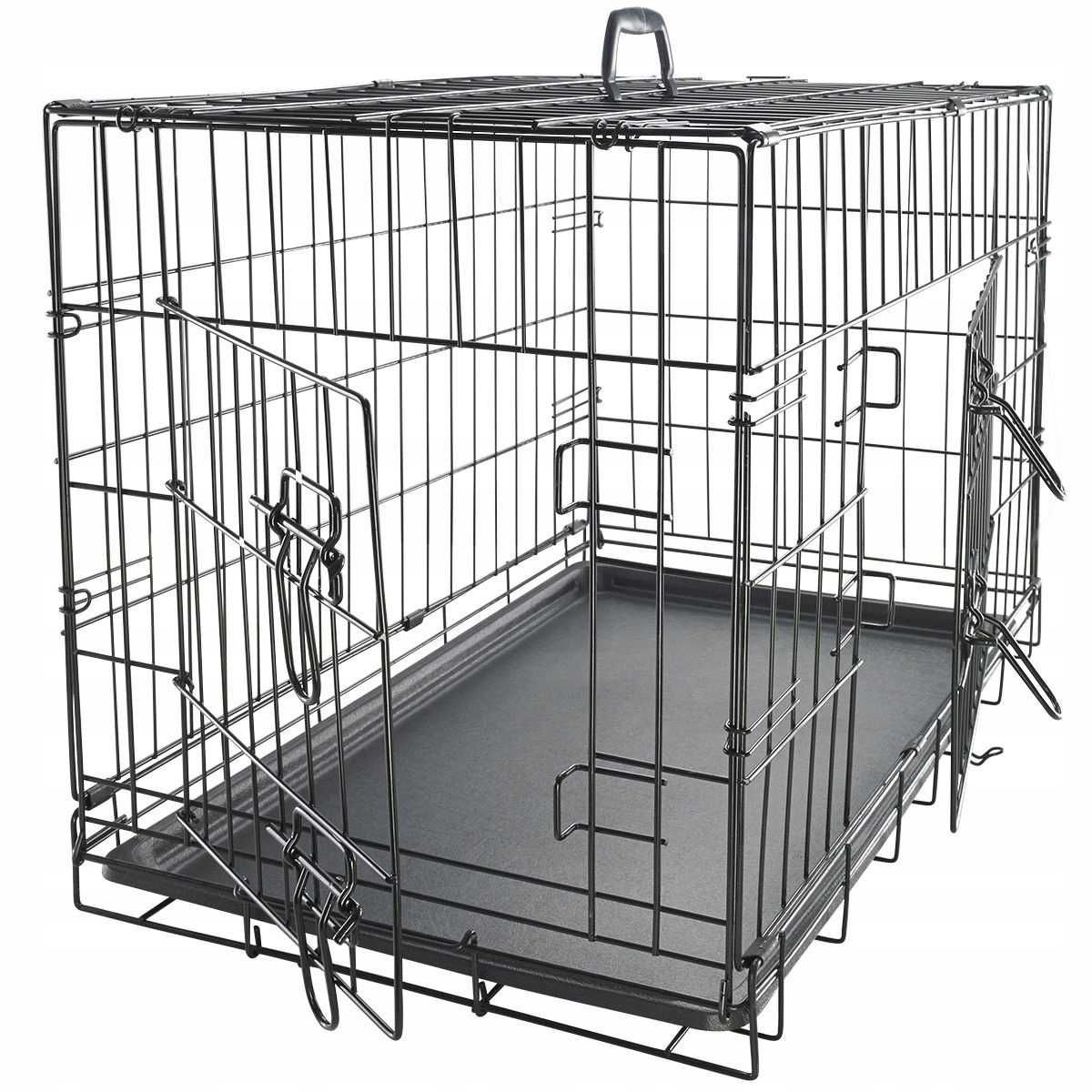NOWA Klatka kennelowa dla psa kojec metalowy XL 91x62x70 cm SOLIDNA