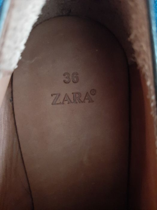 Фирменные новые кожанные туфли ZARA 36р-р(Испания)