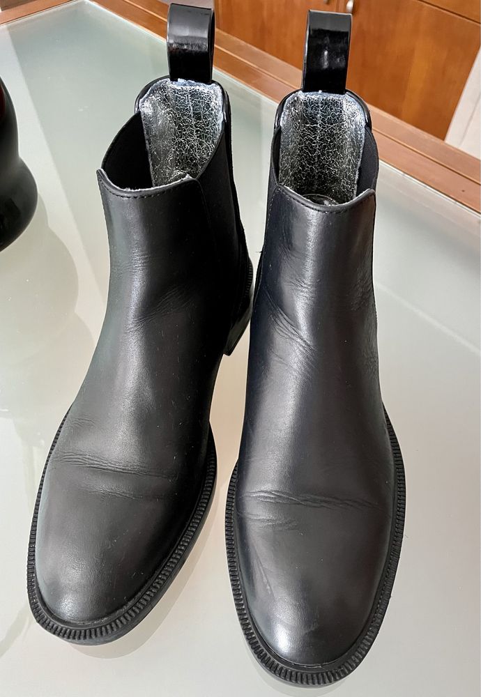 Botins pretos Zara