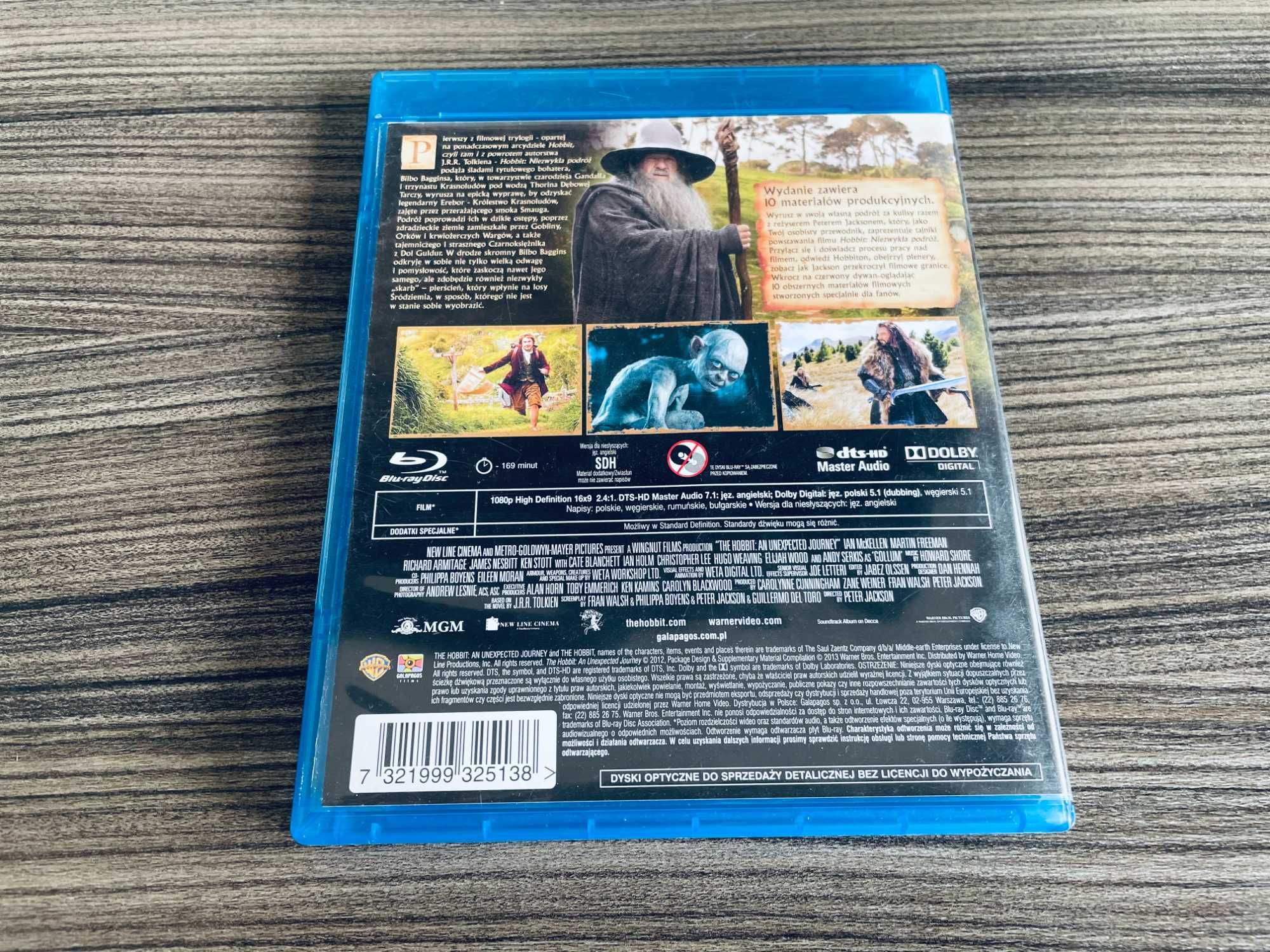 Hobbit - Niezwykła podróż (Bluray) polski dubbing (wydanie 2-płytowe)