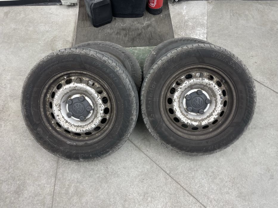 Koła zimowe 195/65r15,  5x112 Caddy