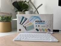 Mini Teclado Bluetooth – Nunca Usado – Leve e Portátil