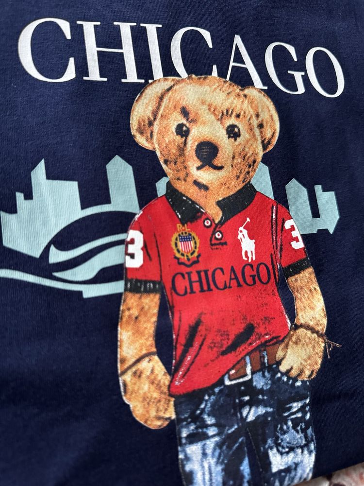 Футболка chicago ralph lauren blue L, XL, XXL