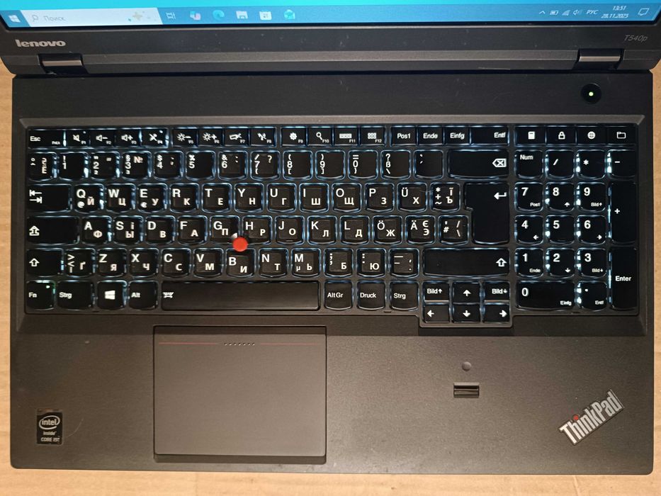 Ноутбук 15.6" Lenovo ThinkPad T540p /Core i3-4000M /8 GB DDR3 / 500 Gb