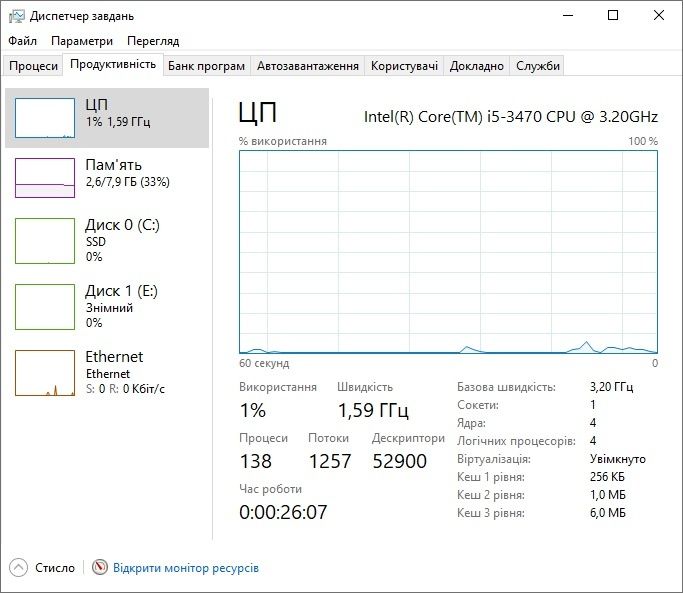 Компьютер Dell Optiplex 7010 (i5-3470, RAM 8Gb, SSD 128Gb)