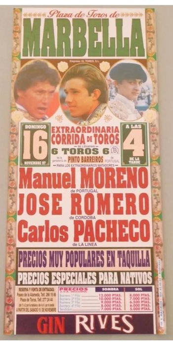 Cartéis Taurinos Variados