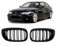 Nerki grill atrapa Czarny połysk BMW E46 COUPE CABRIO LIFT 2003/2007