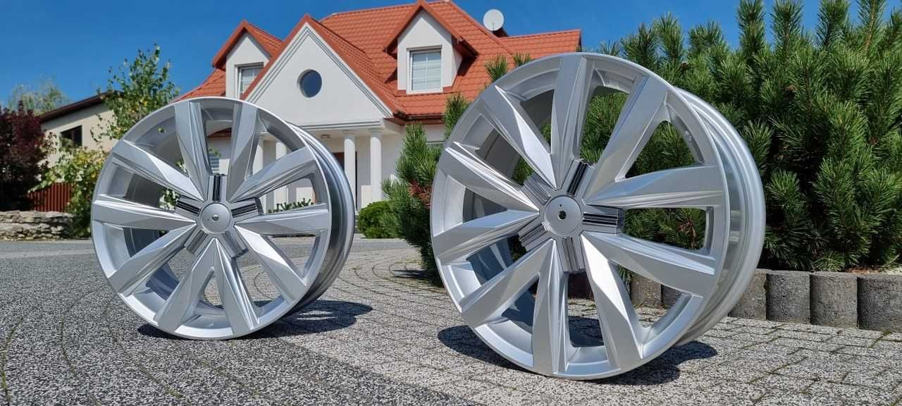 Nowe FELGI B1351 do BUS VW T5 T6.1 AMAROK 18 Cali Srebrne Wzmacniane