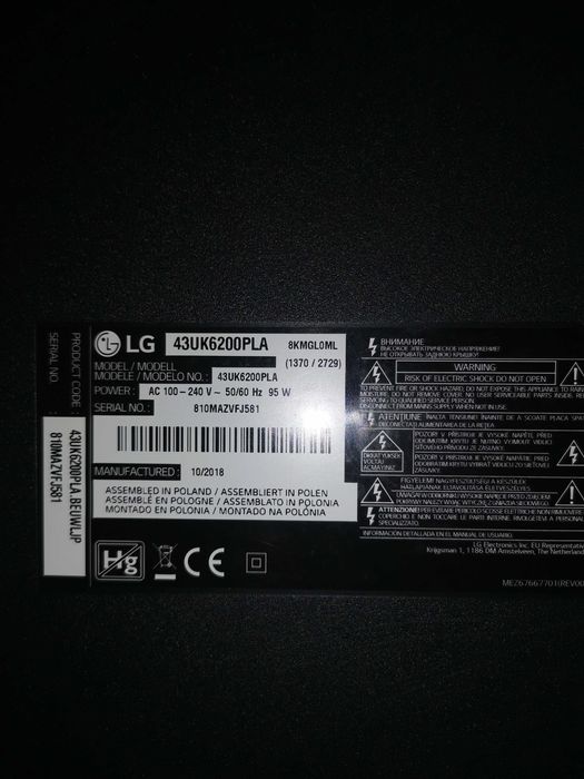 Lcd LG 43polegadas