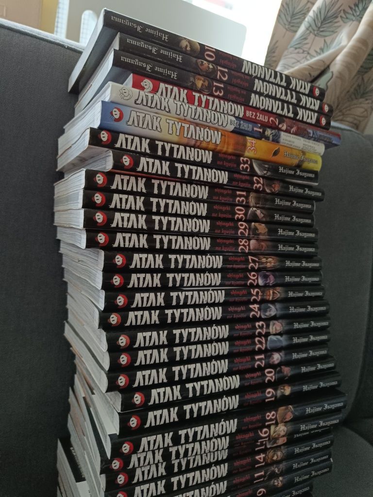 Manga Atak Tytanów 1-34+ bez żalu 1,2