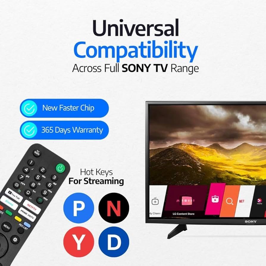 Uniwersalny pilot TV SONY