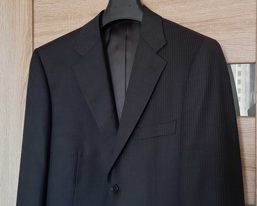 Marynarka na 182 cm, wełniana, ciemnoszara - stan idealny, jak nowa