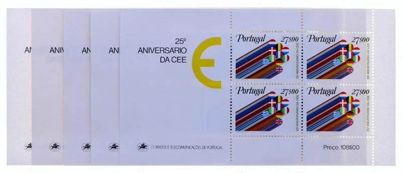 100 Blocos CTT 25 aniversário da CEE