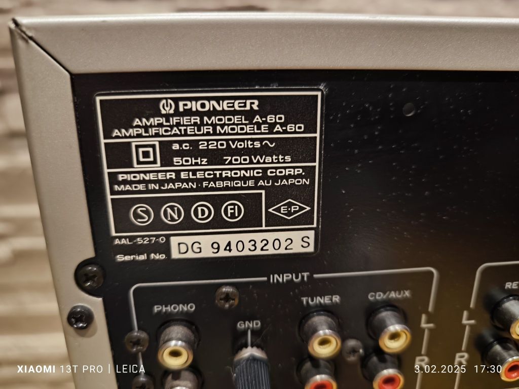 Wzmacniacz Pioneer A-60,100 W,wyjątkowy