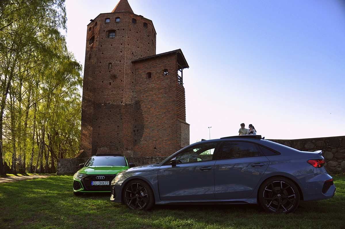 Auto do ślubu : Audi RS3 2.5 litra, 400 koni mechanicznych DWA KOLORY!