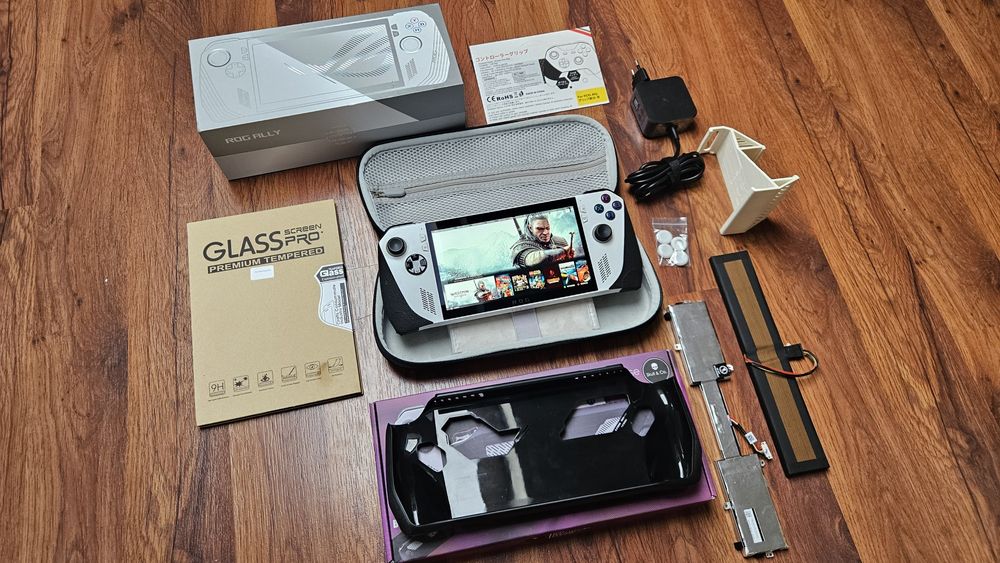 Duży zestaw konsola komputer Asus Rog Ally Z1 Extreme  bateria  76Wh