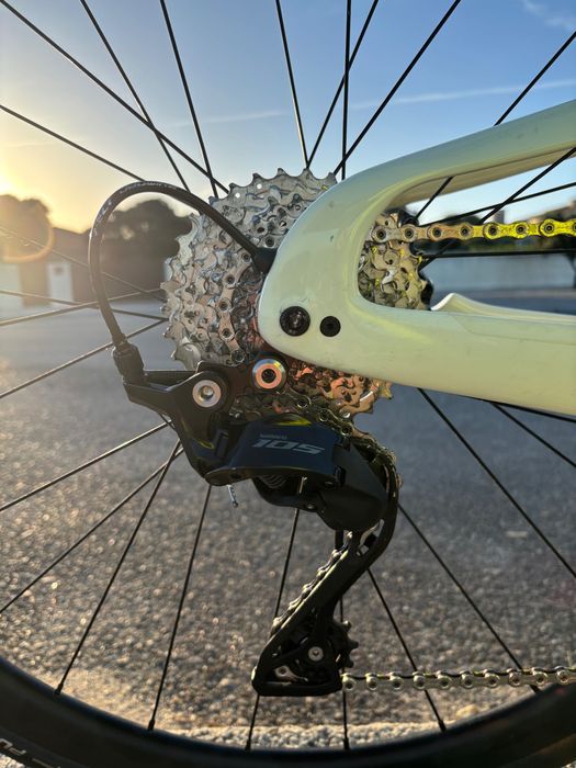 Felt IAx 105 size 54 sage white TT triathlon