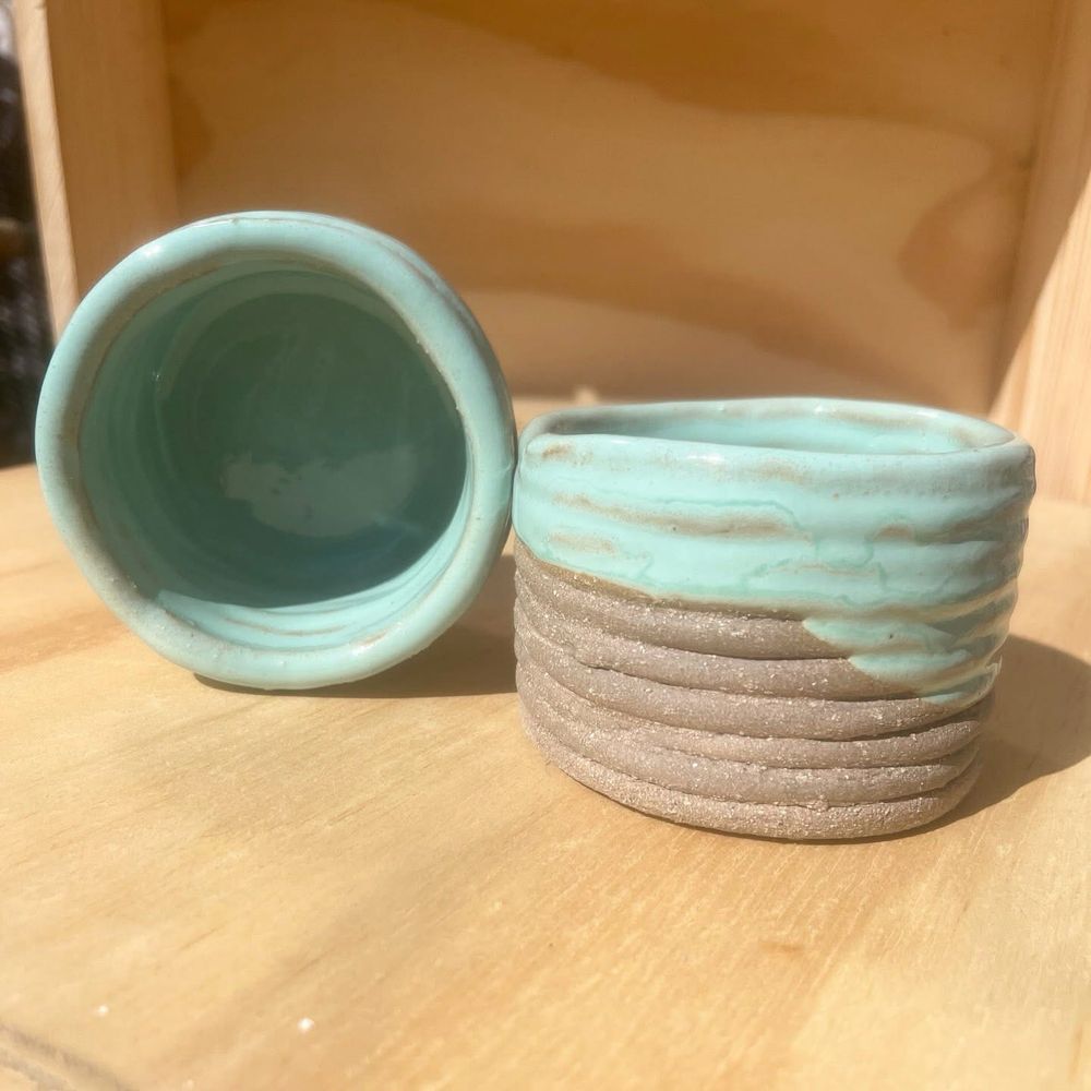 Chavena de café rolo azul