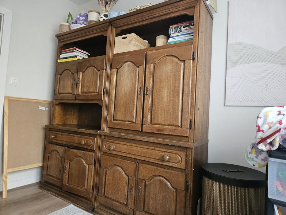 2x szafa z litego drewna - antyk