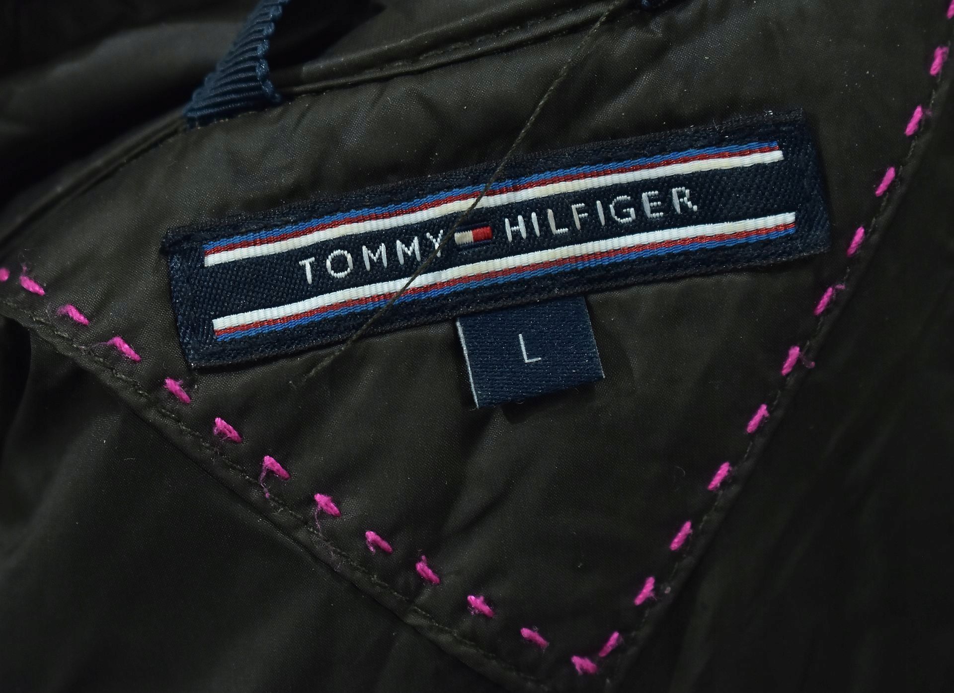 TOMMY HILFIGER Pikowana Przejściowa Kurtka Damska L