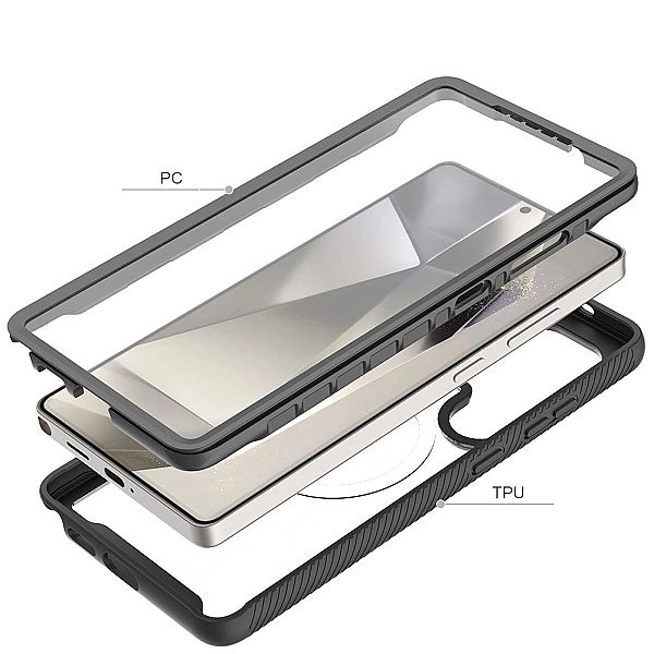 Etui Tech-Protect Defense MagSafe na Samsung Galaxy S25 Ultra - czarne