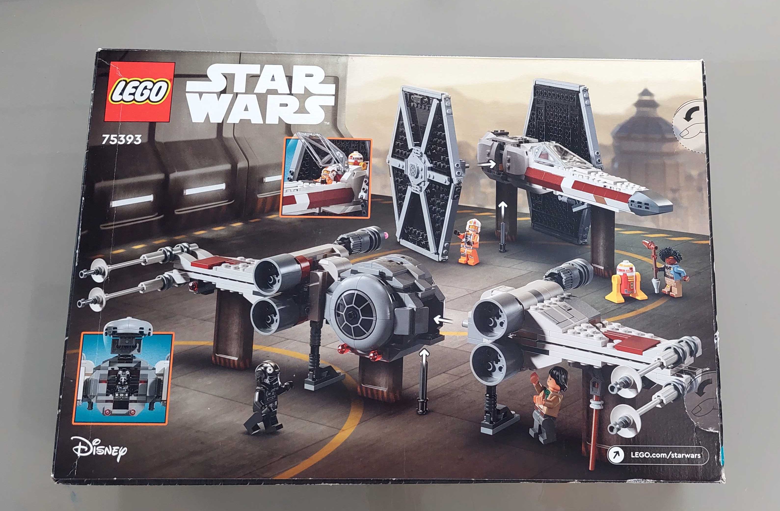 Конструктор LEGO Star Wars Винищувач TIE і Корабель X-wing 75393