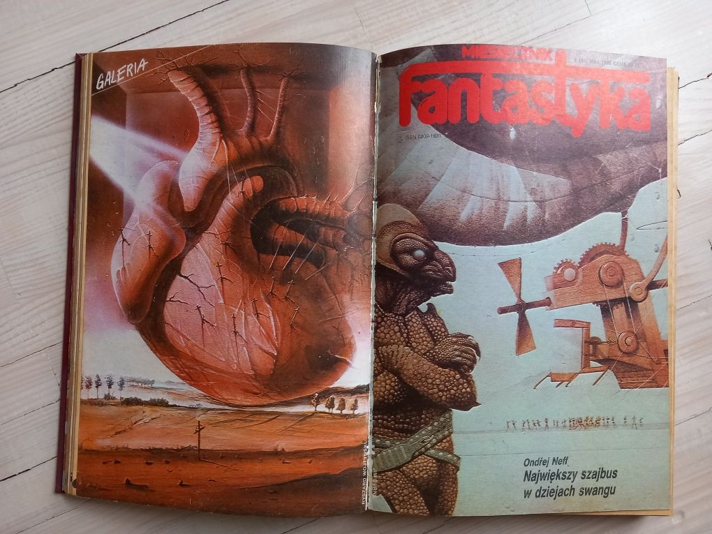 Fantastyka 1986 rok Wiedźmin oprawione