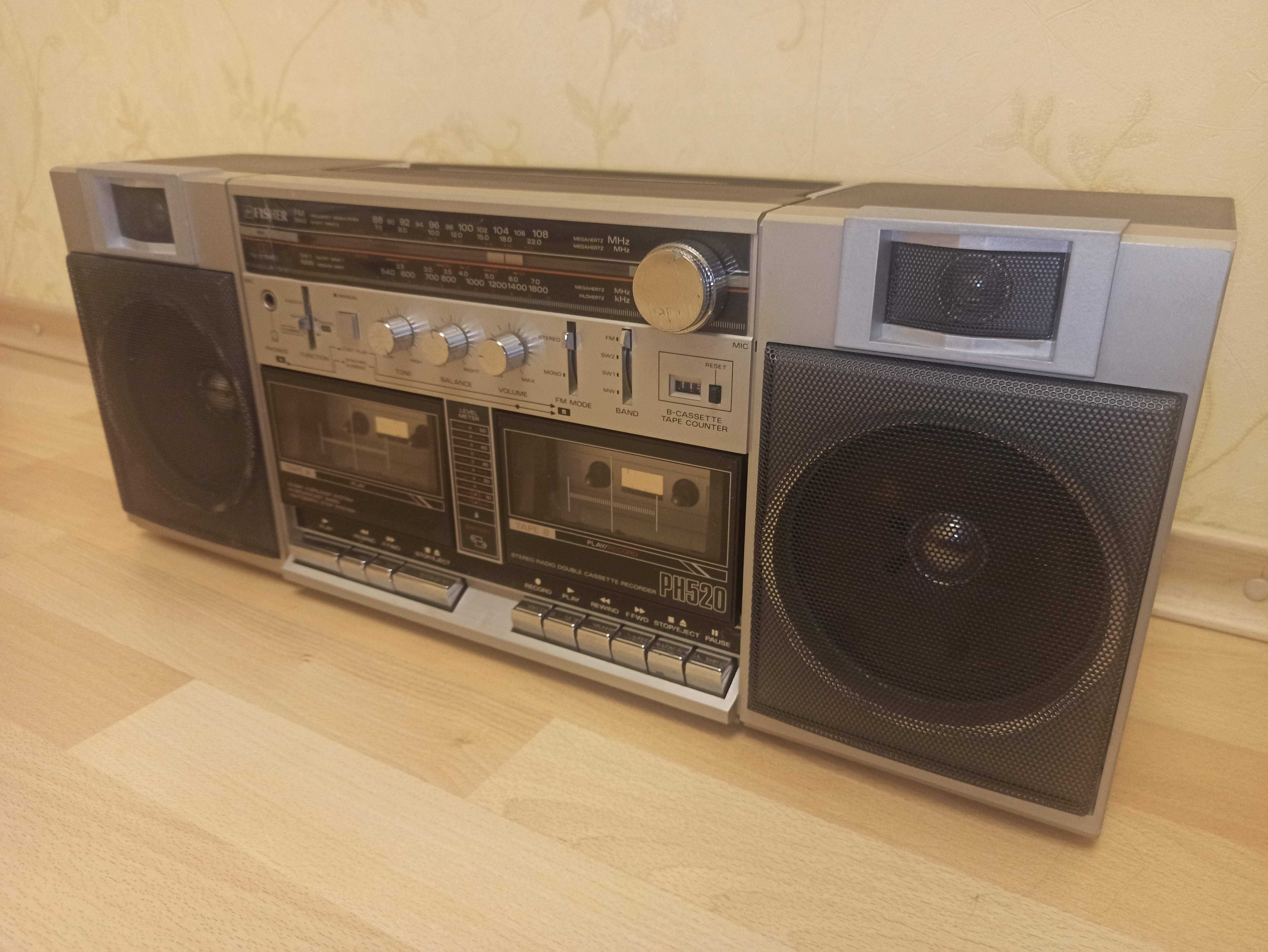 Вінтажна магнітола FISHER PH-520K 1984 р.в. абсолютно робоча