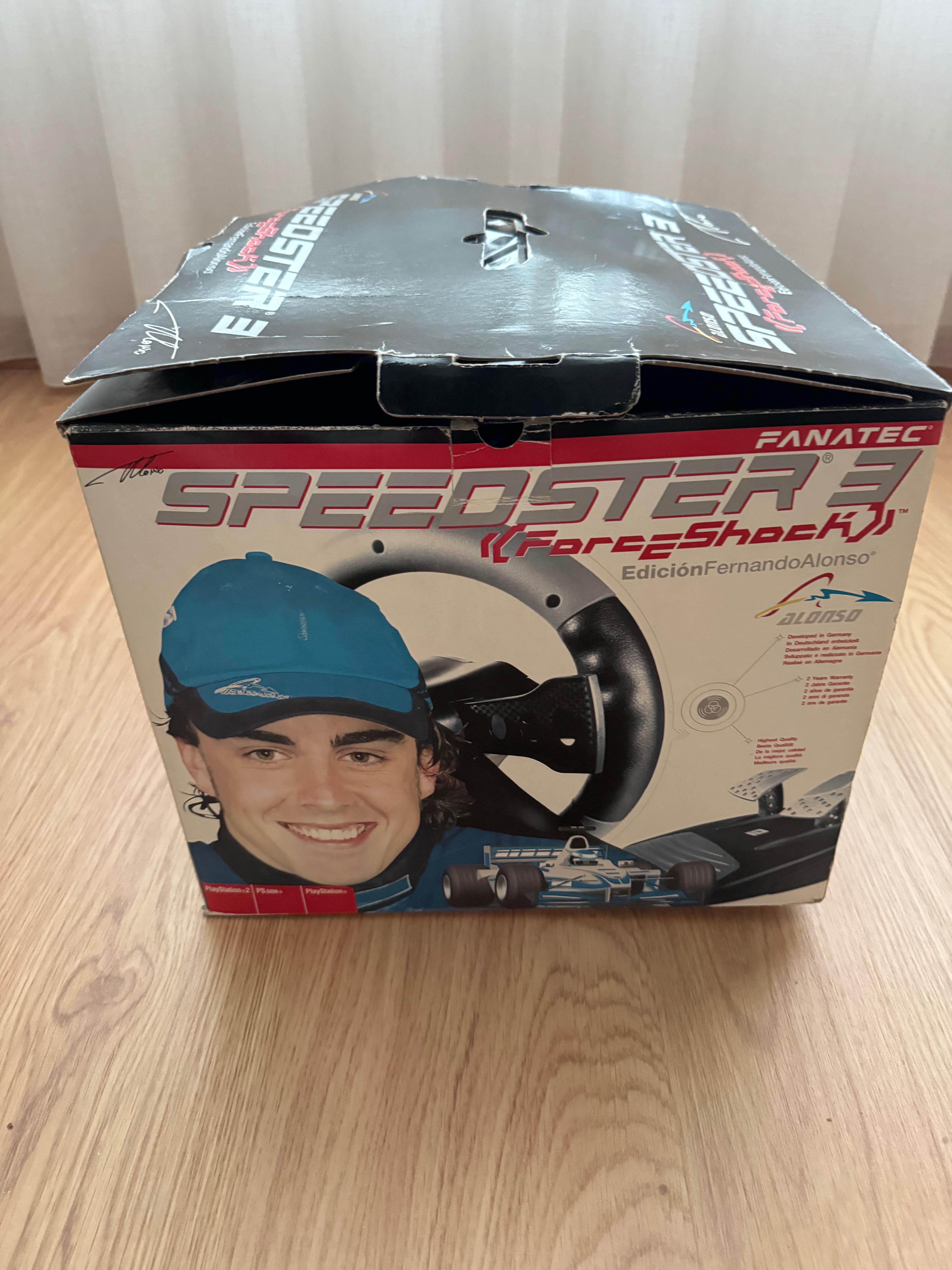 Volante Speedster 3 PlayStation com pedais, edição Fernando Alonso