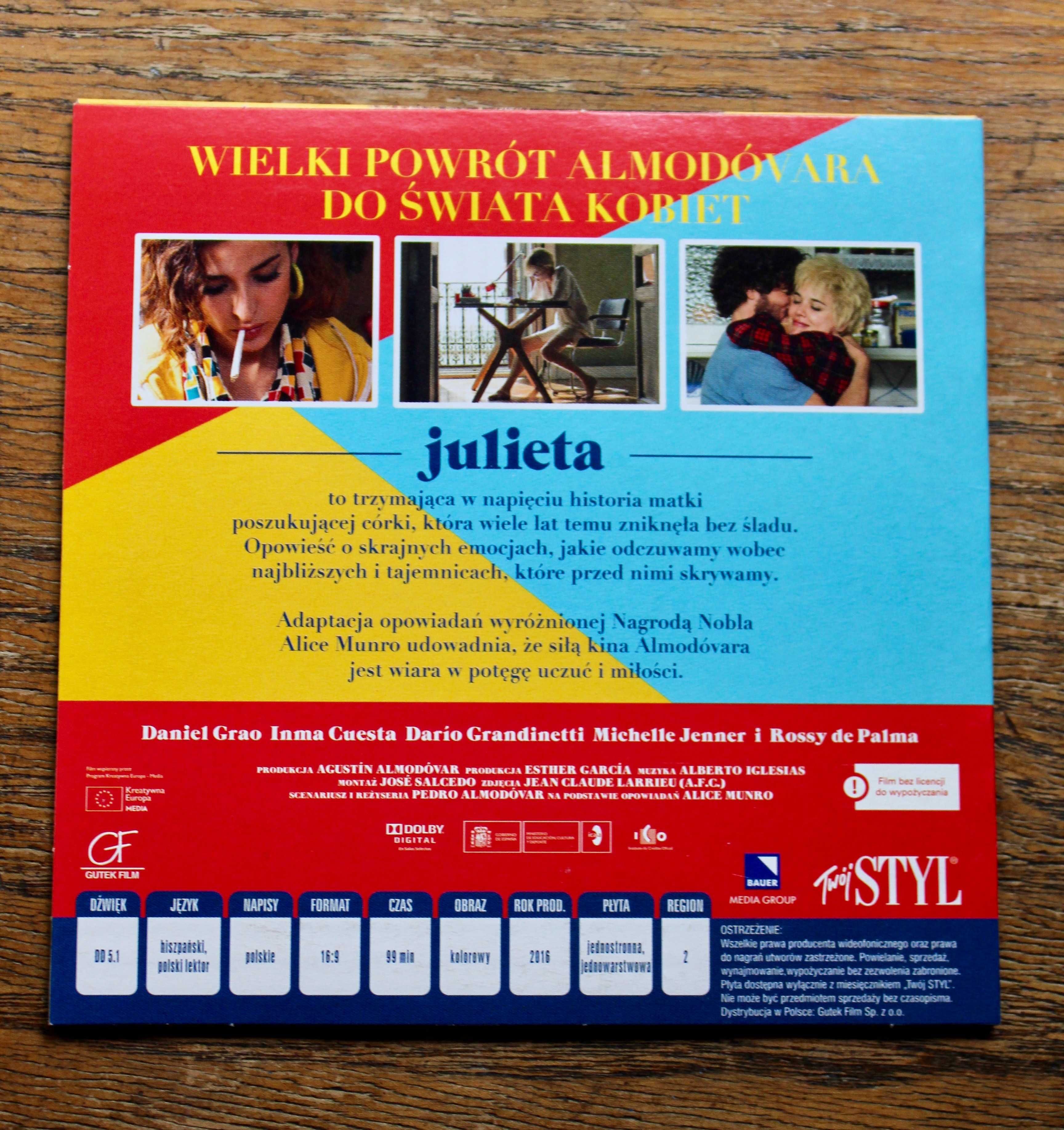 Julieta * DVD * reż. Pedro Almodóvar