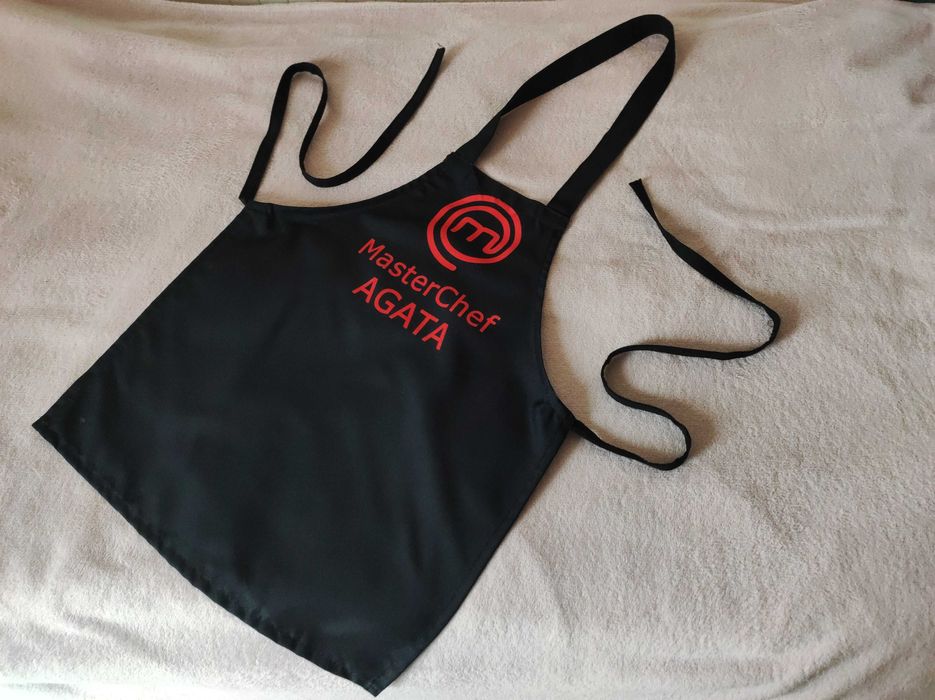 Fartuch kuchenny fartuszek dziecięcy Masterchef Agata jak nowy