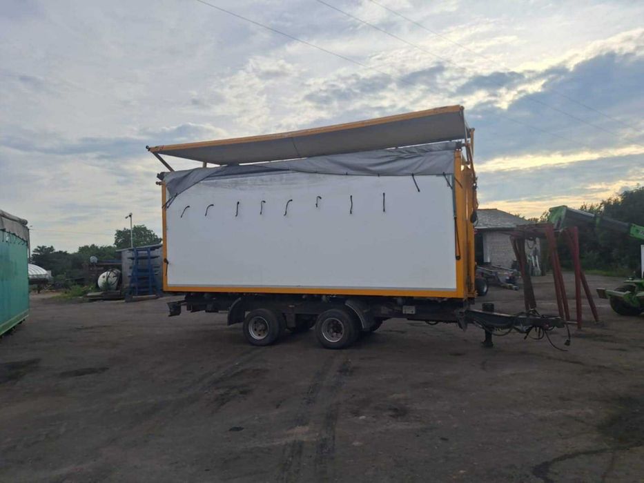 Kontener otwierany bok hydraulicznie 7m  plandeka hydrauliczna 6 sztuk